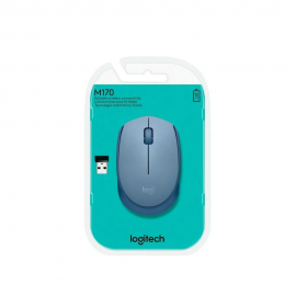 Mouse Wireless Logitech M170 Cinza Azulado