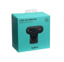 WebCam Logitech C505 HD  720p c/microfone USB-A Preta