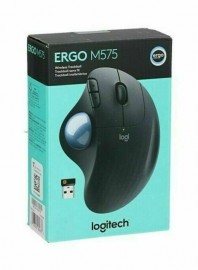 Mouse sem fio Logitech Trackball ERGO M575 Controle Fácil do Polegar - Design Ergonômico - Conexão Bluetooth e USB