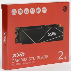 M.2 XPG 2TB S70 Blade PCIe Gen4x4 M.2 NVMe Leitura: 7400MB/s e Gravação: 6400MB/s 3D NAND