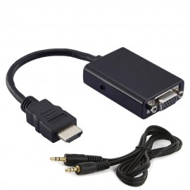 Cabo HEDMAX Adaptador HDMI para VGA + Audio