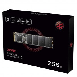 M.2 XPG 2280 PCIe SX6000 Lite 256GB NVMe Leitura 1800MB/s Gravação 900MB/s