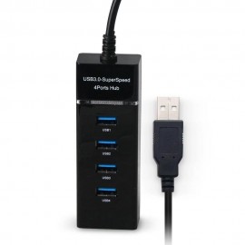 HUB Exbom USB 3.0 4 Portas LED Indicador